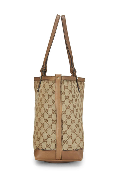 Gucci,  Beige Original GG Canvas Craft Tote, Brown