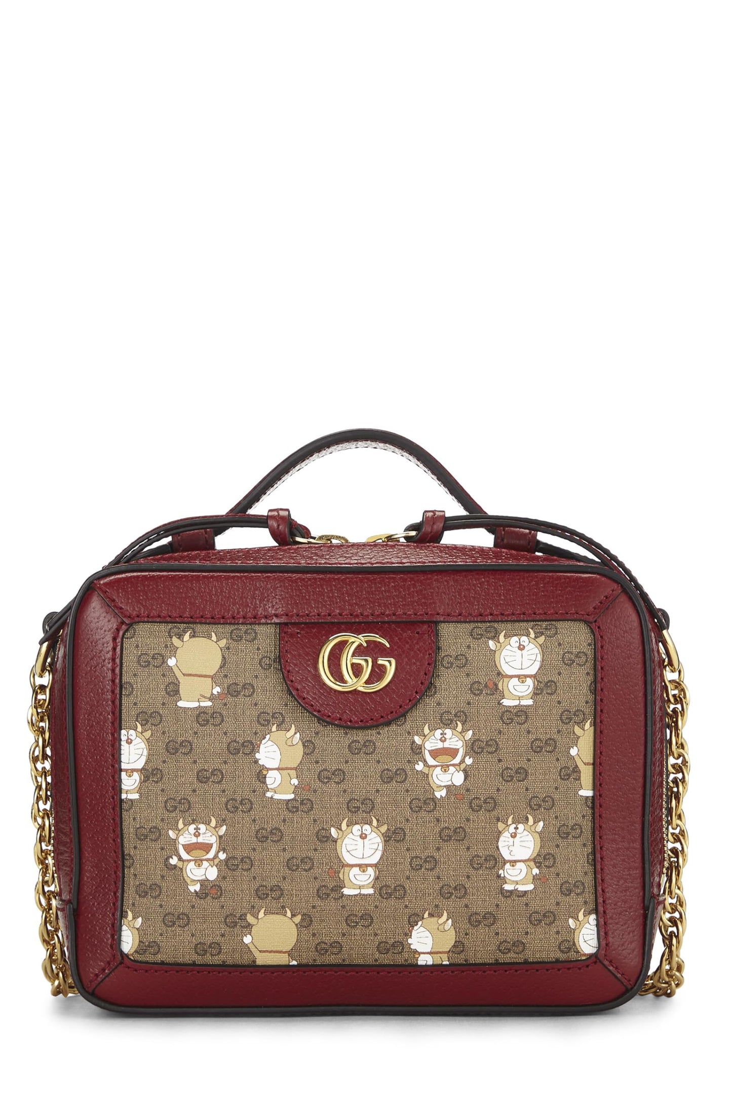 Gucci,  Doraemon x Gucci Coated Canvas Camera Bag, Red