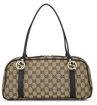 Gucci,  Original GG Canvas Twins Boston Bag, Black