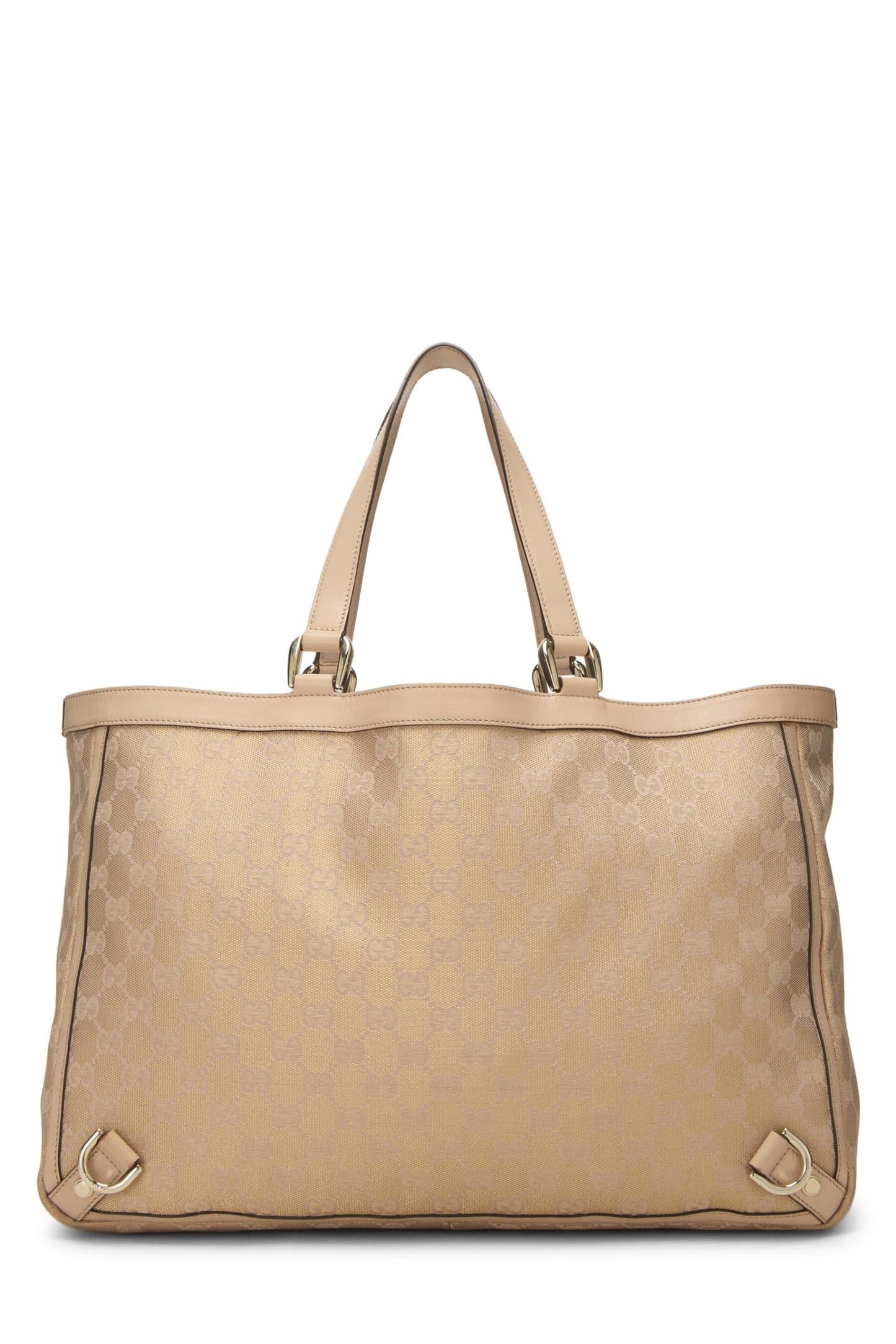 Gucci,  Pink Lurex Original GG Canvas D-Ring Abbey Tote XL, Pink