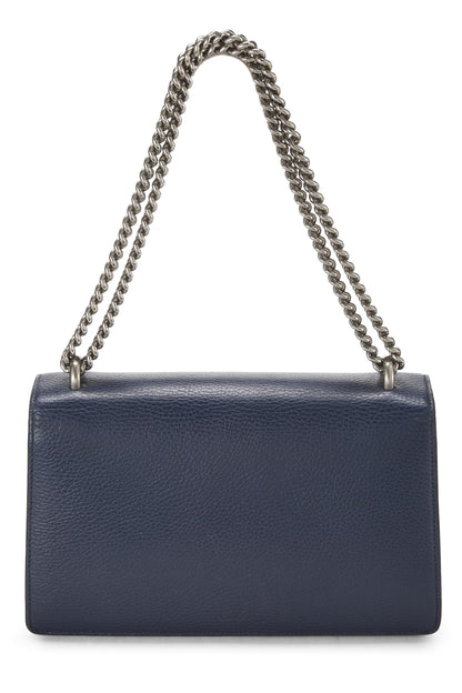 Gucci,  Navy Leather Dionysus Shoulder Bag Small, Navy