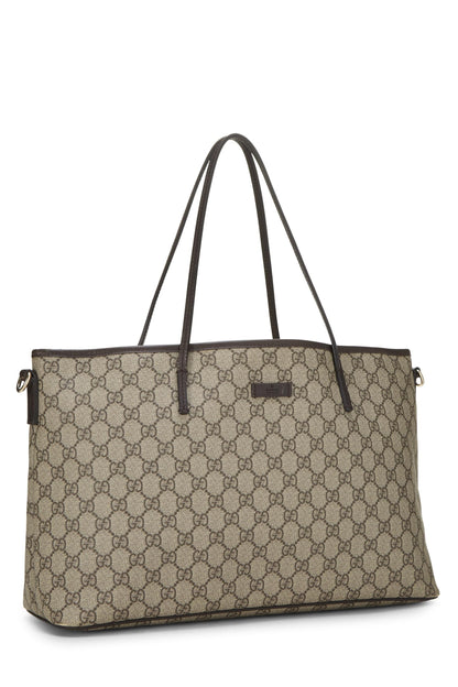 Gucci,  Original GG Supreme Canvas Zip Tote, Brown