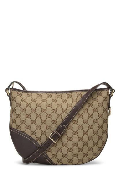 Gucci,  Brown Original GG Canvas Britt Messenger, Brown