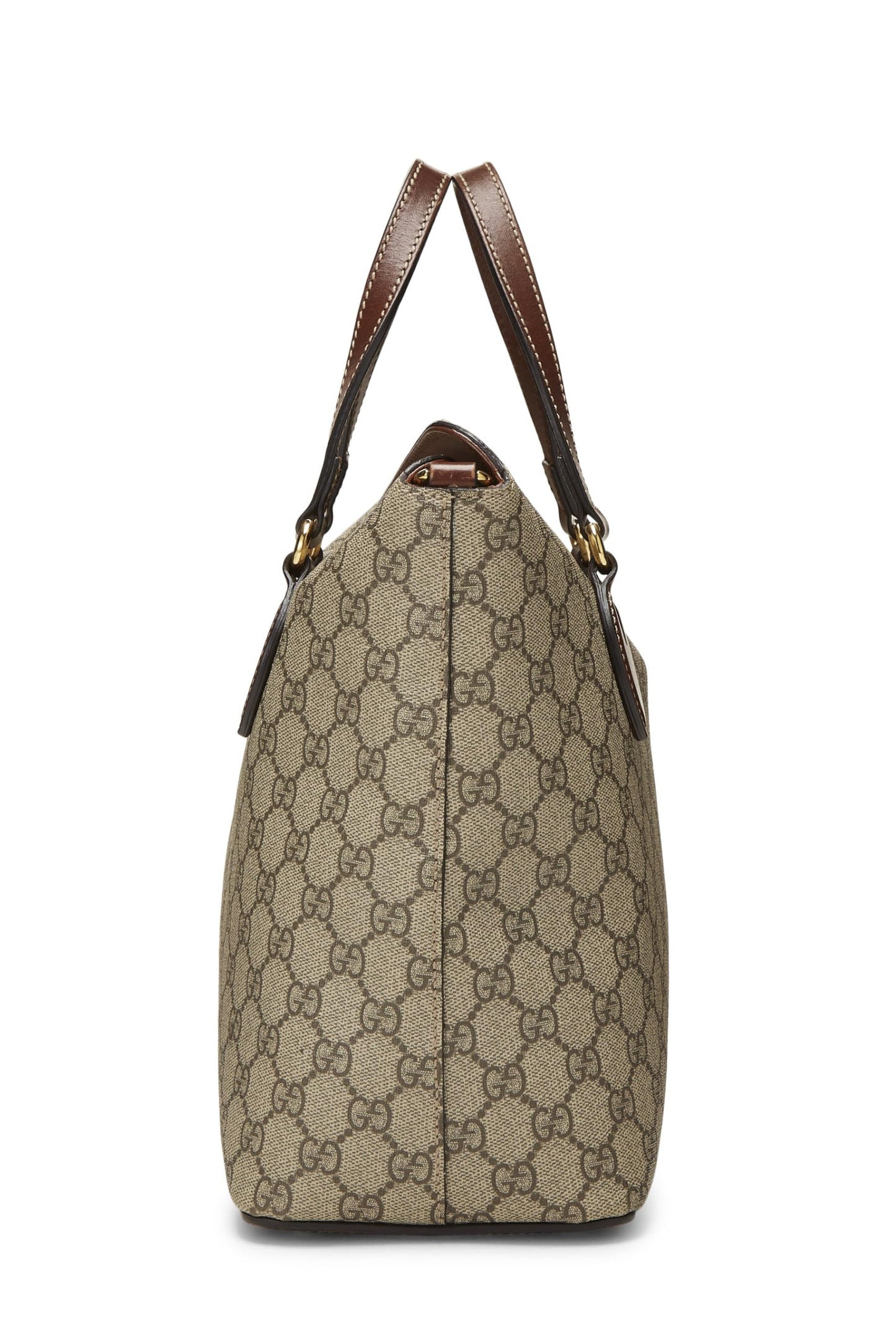 Gucci,  Original GG Supreme Canvas Linea Fold Over Bag, Brown