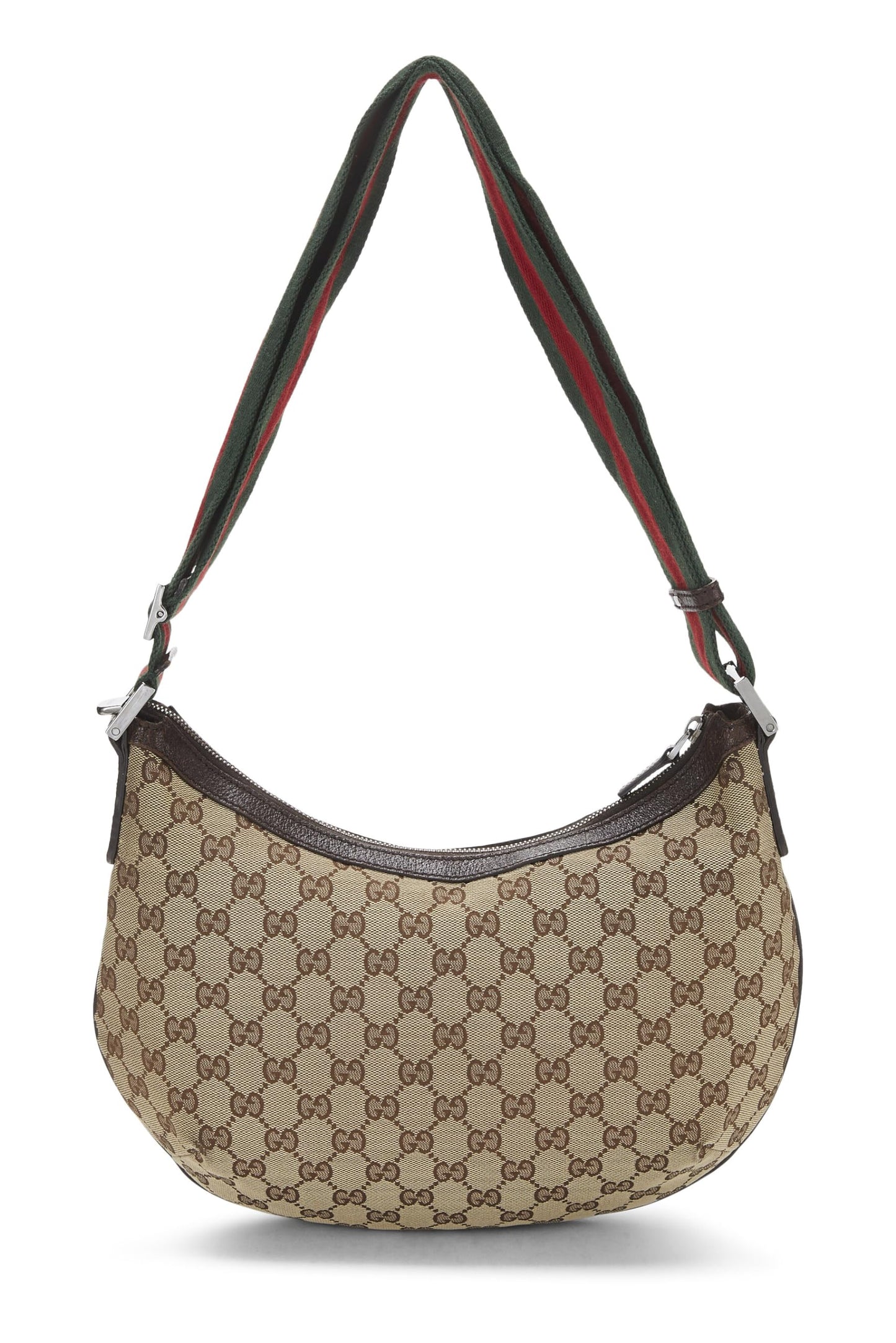 Gucci,  Original GG Canvas Web Round Messenger, Brown