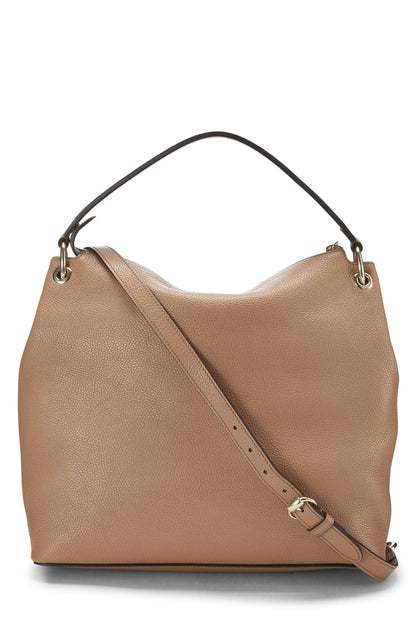 Gucci,  Brown Leather Convertible Soho Hobo Large, Brown