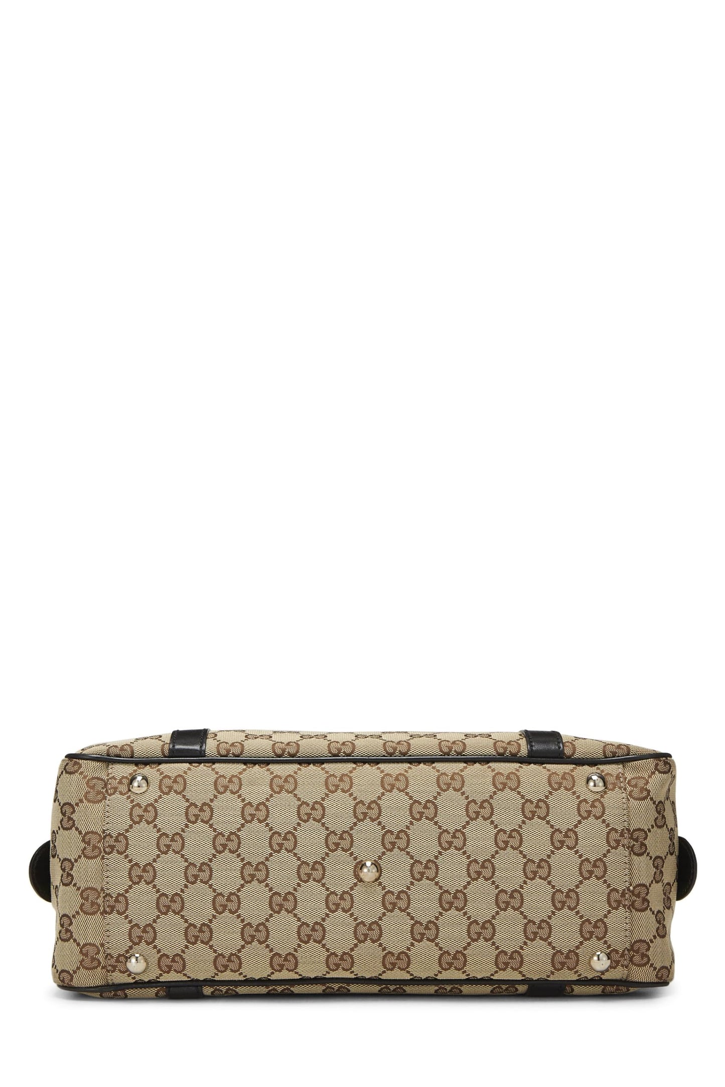 Gucci,  Black Original GG Canvas Twins Boston Bag, Black