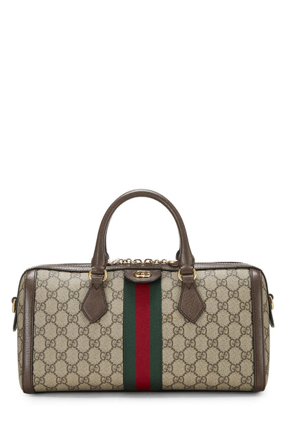 Gucci,  Original GG Supreme Ophidia Top Handle Bag, Brown