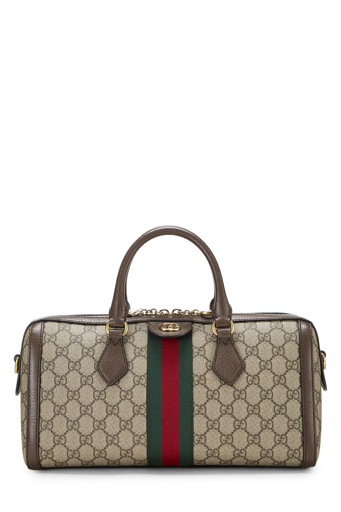 Gucci,  Original GG Supreme Ophidia Handle Bag Medium, Brown