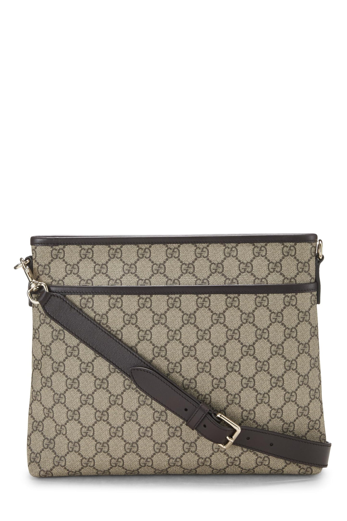 Gucci,  Original GG Supreme Canvas Flat Messenger, Brown