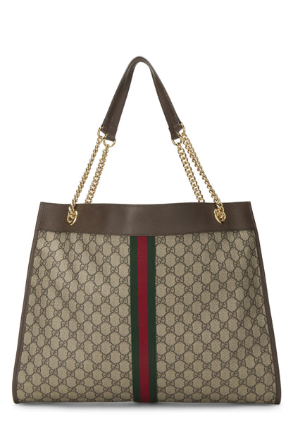 Gucci,  Brown Original GG Supreme Canvas Rajah Tote, Brown