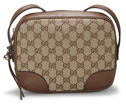 Gucci,  Brown Original GG Canvas Bree Crossbody, Brown