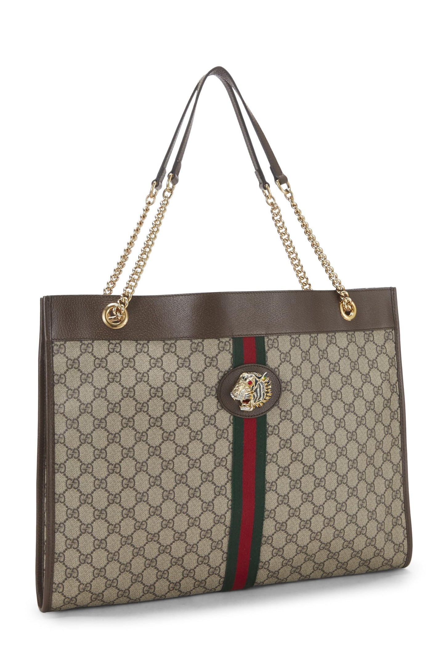 Gucci,  Brown Original GG Supreme Canvas Rajah Tote, Brown