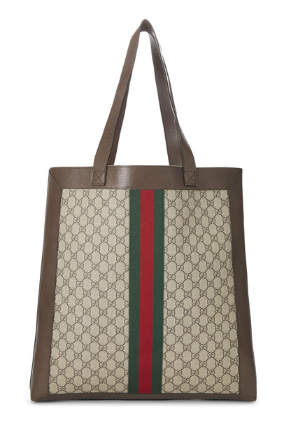 Gucci,  Original GG Supreme Canvas Ophidia Tote Large, Brown