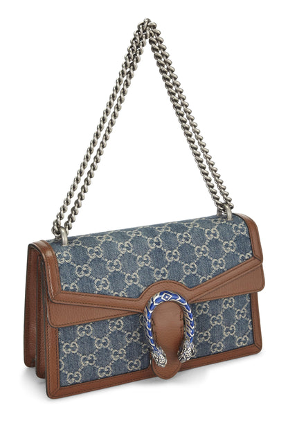 Gucci,  Blue Denim Dionysus Shoulder Bag Small, Blue