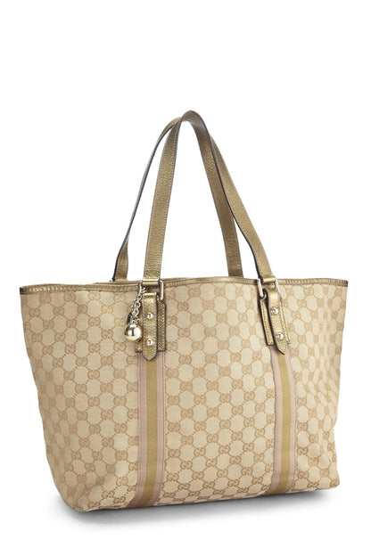 Gucci,  Gold Original GG Canvas Jolicoeur Tote, Gold