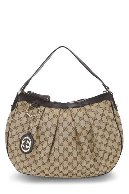 Gucci,  Original GG Canvas Sukey Hobo, Brown