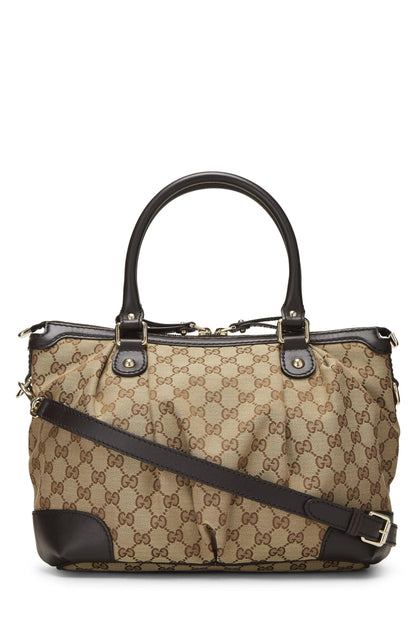 Gucci,  Original GG Canvas Sukey Handle Bag Medium, Brown