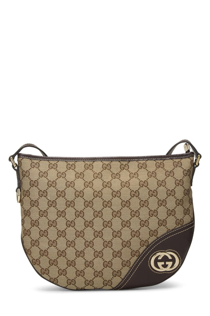 Gucci,  Brown Original GG Canvas Britt Messenger, Brown