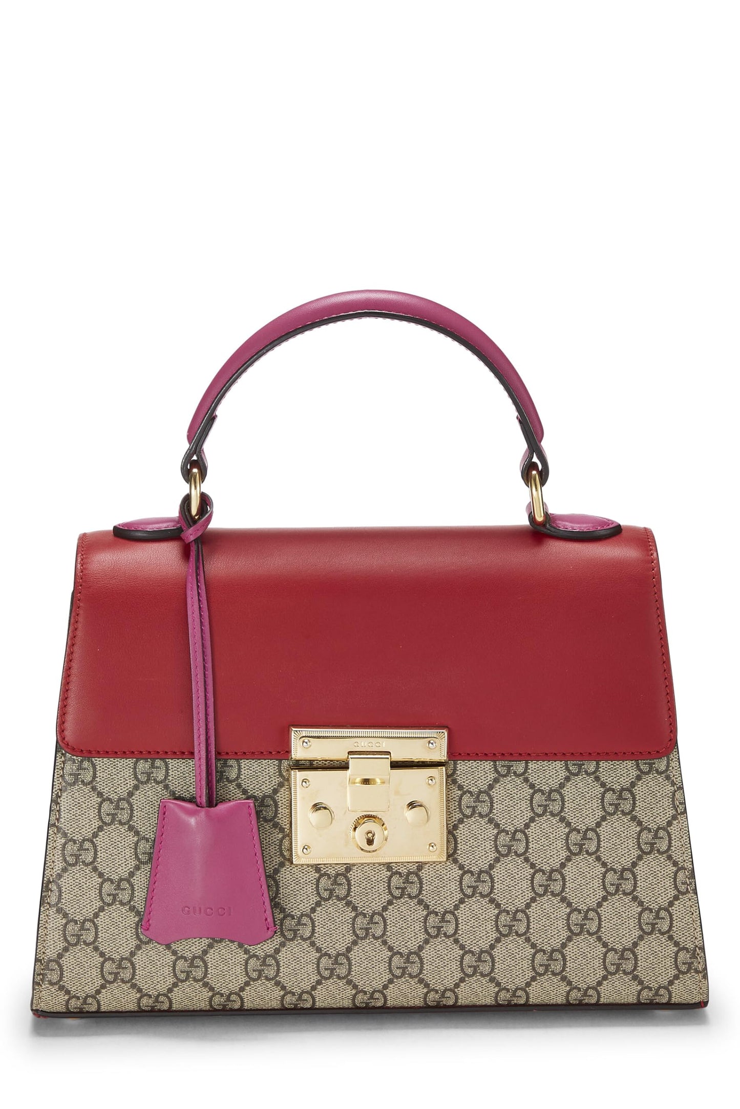 Gucci,  Multicolor Original GG Supreme Padlock Top Handle Bag, Multi