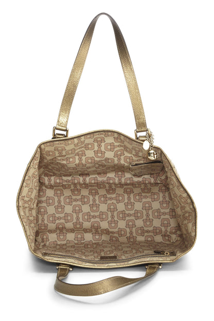 Gucci,  Gold Original GG Canvas Jolicoeur Tote, Gold