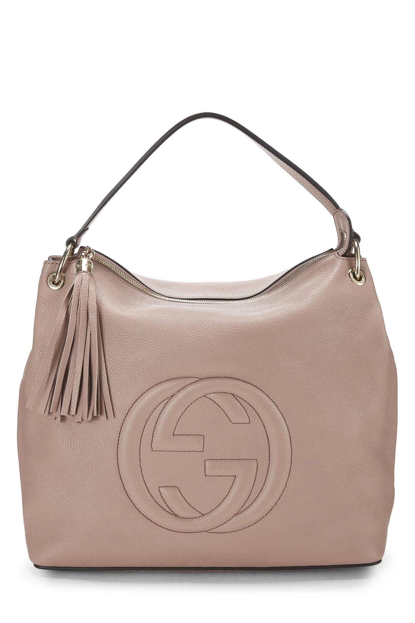 Gucci,  Pink Leather Soho Convertible Hobo, Pink