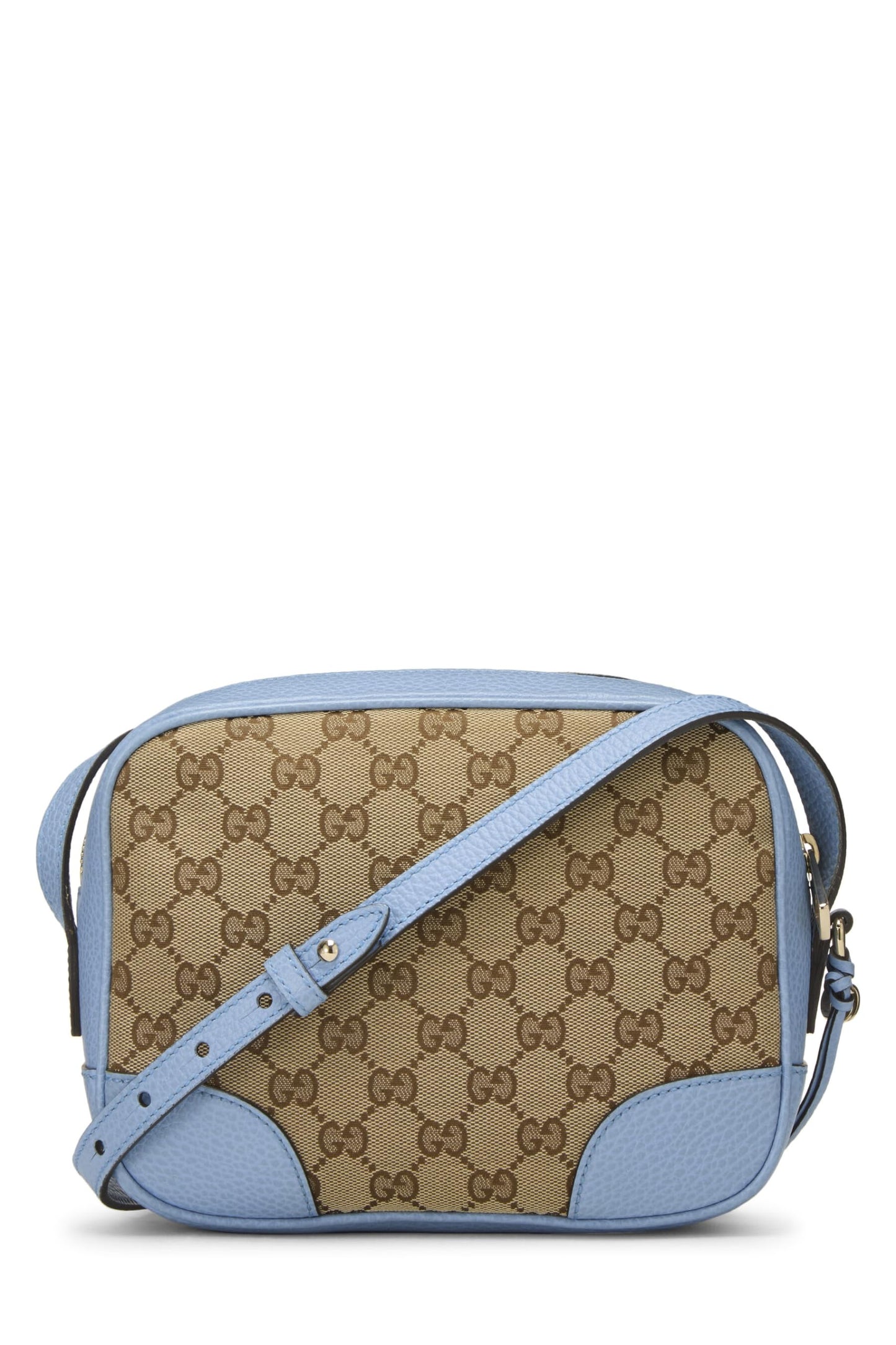 Gucci,  Blue Original GG Canvas Bree Crossbody, Blue