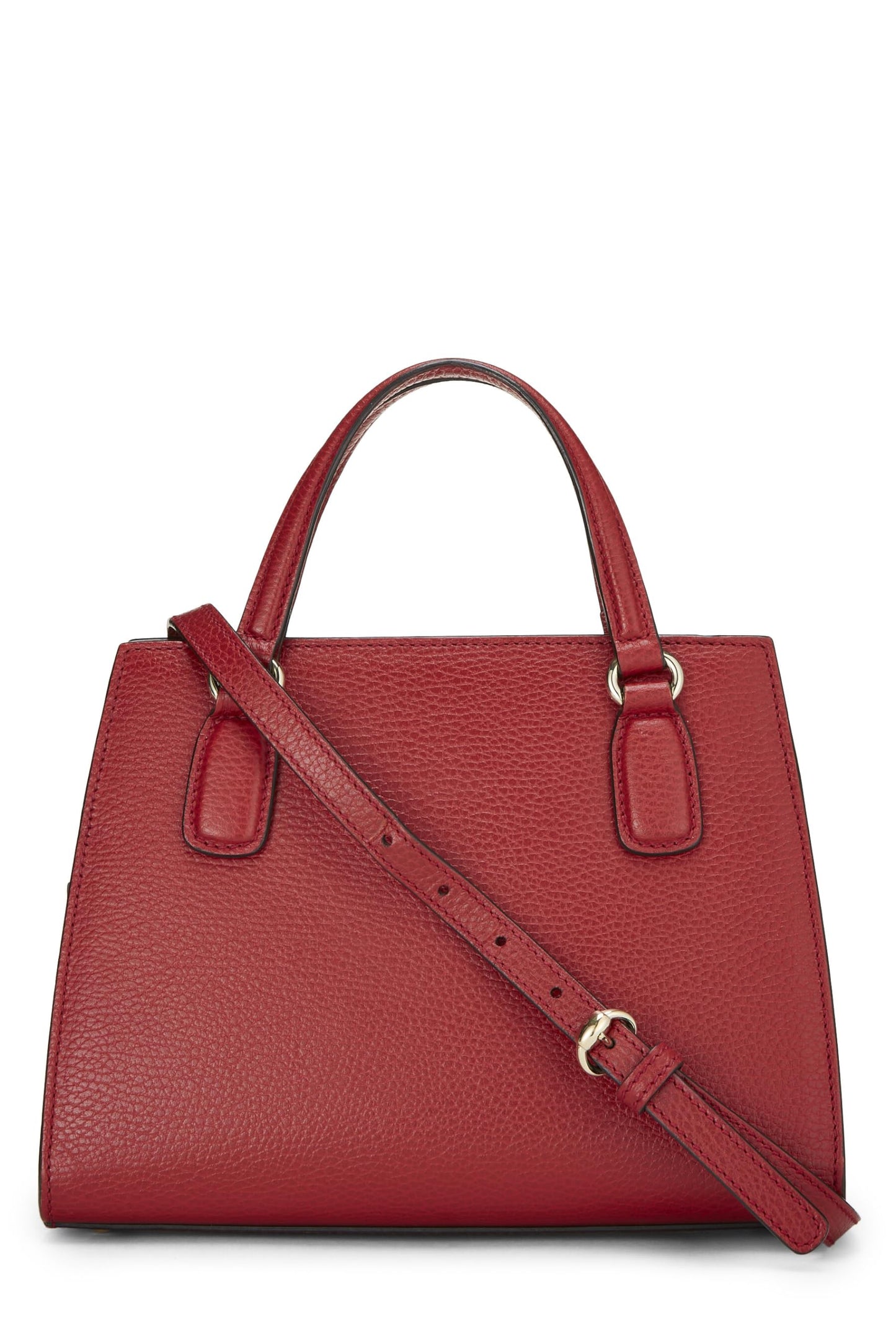 Gucci,  Red Grained Leather Soho Handbag, Red