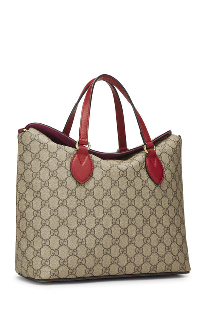 Gucci,  Multicolored Original GG Supreme Canvas Linea Fold Over Bag, Multi