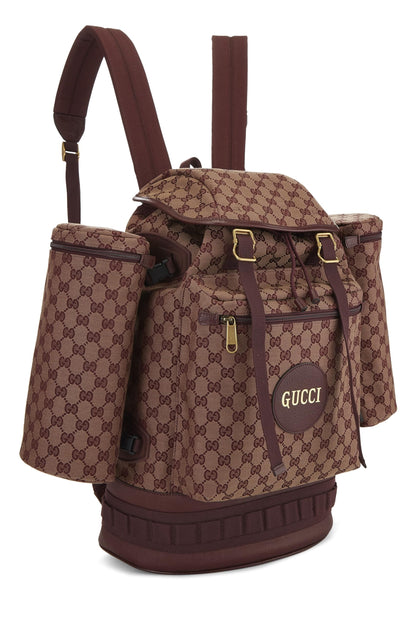 Gucci,  Burgundy Original GG Canvas Alpina Trekking Backpack, Burgundy