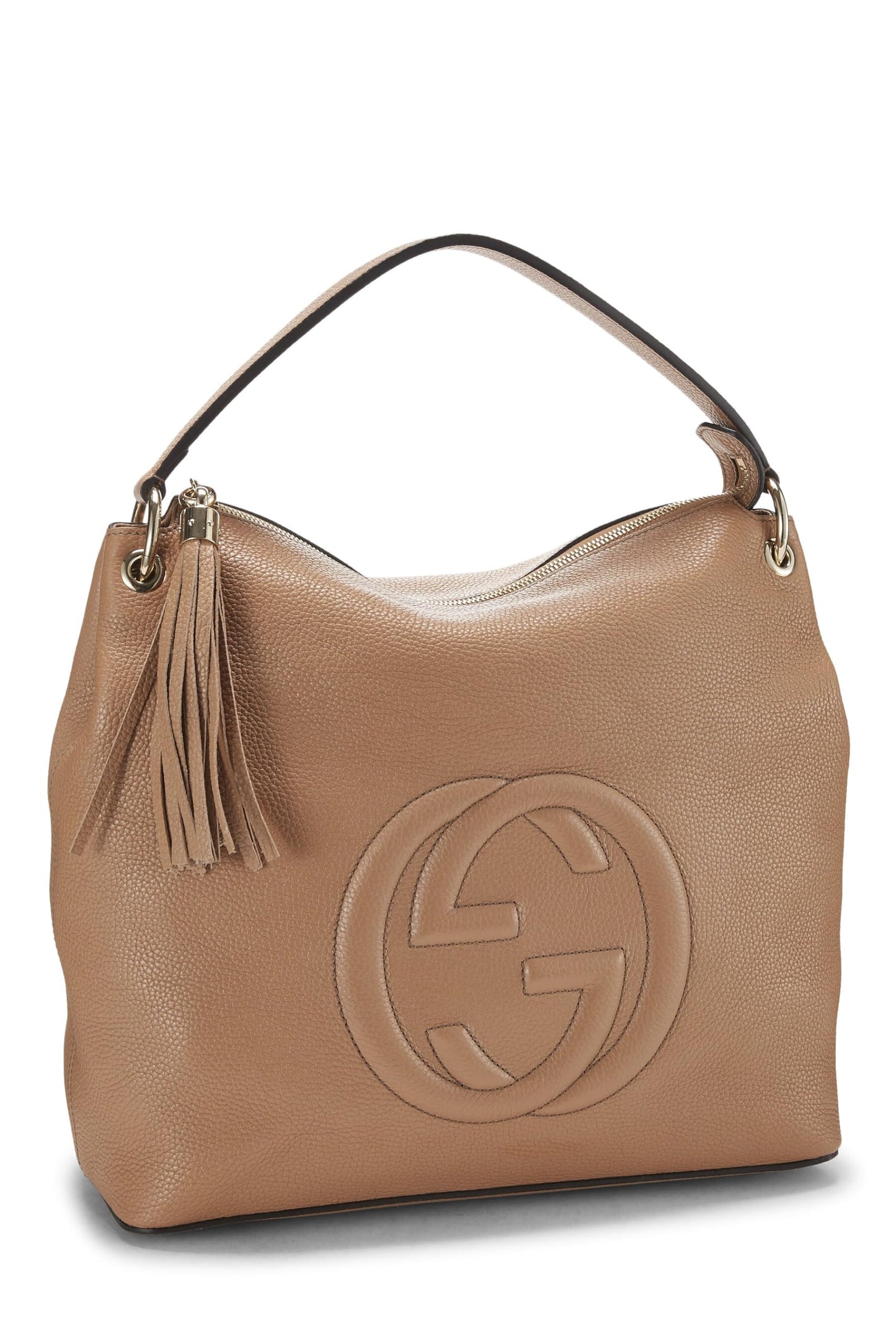 Gucci,  Brown Leather Convertible Soho Hobo Large, Brown