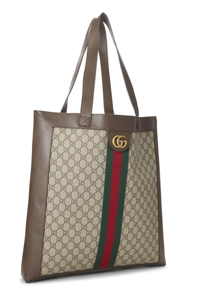 Gucci,  Original GG Supreme Canvas Ophidia Tote Large, Brown