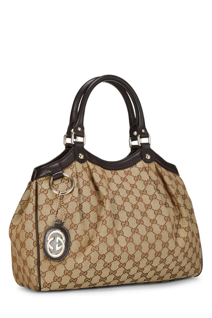 Gucci,  Original GG Canvas Sukey Tote, Brown