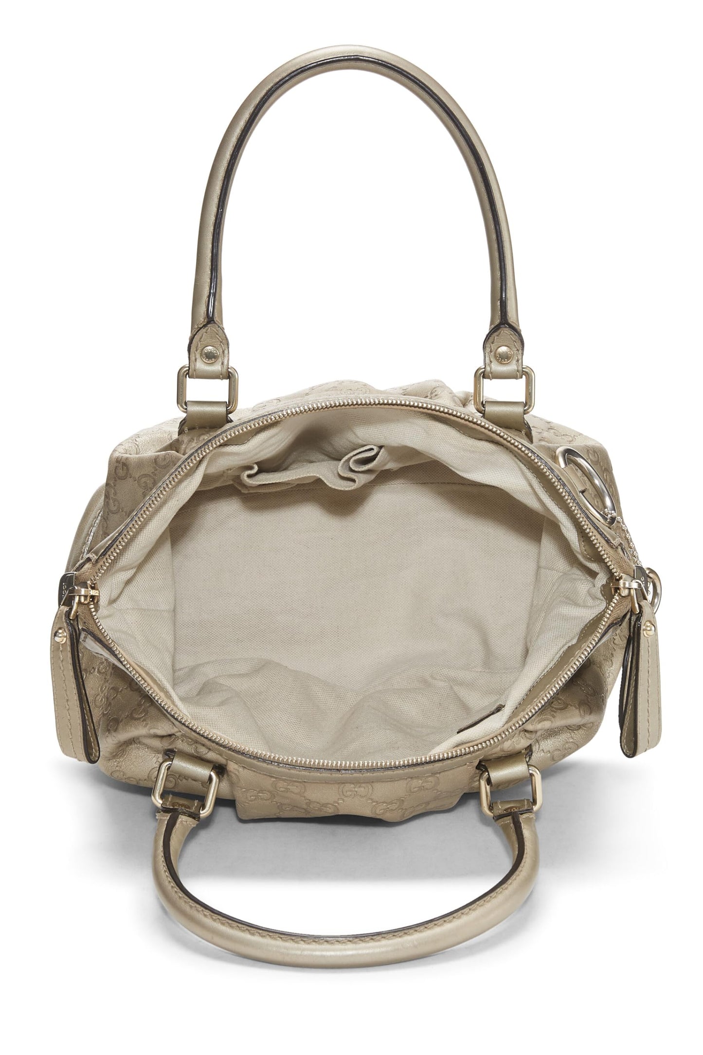 Gucci,  Gold Guccissima Sukey Zip Hobo Large, Gold