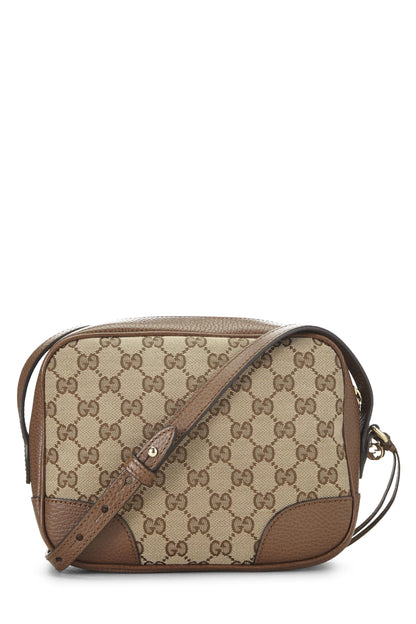 Gucci,  Brown Original GG Canvas Bree Crossbody, Brown