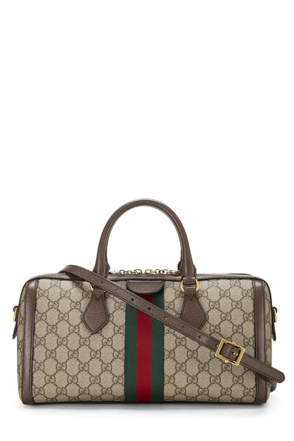 Gucci,  Original GG Supreme Ophidia Top Handle Bag, Brown