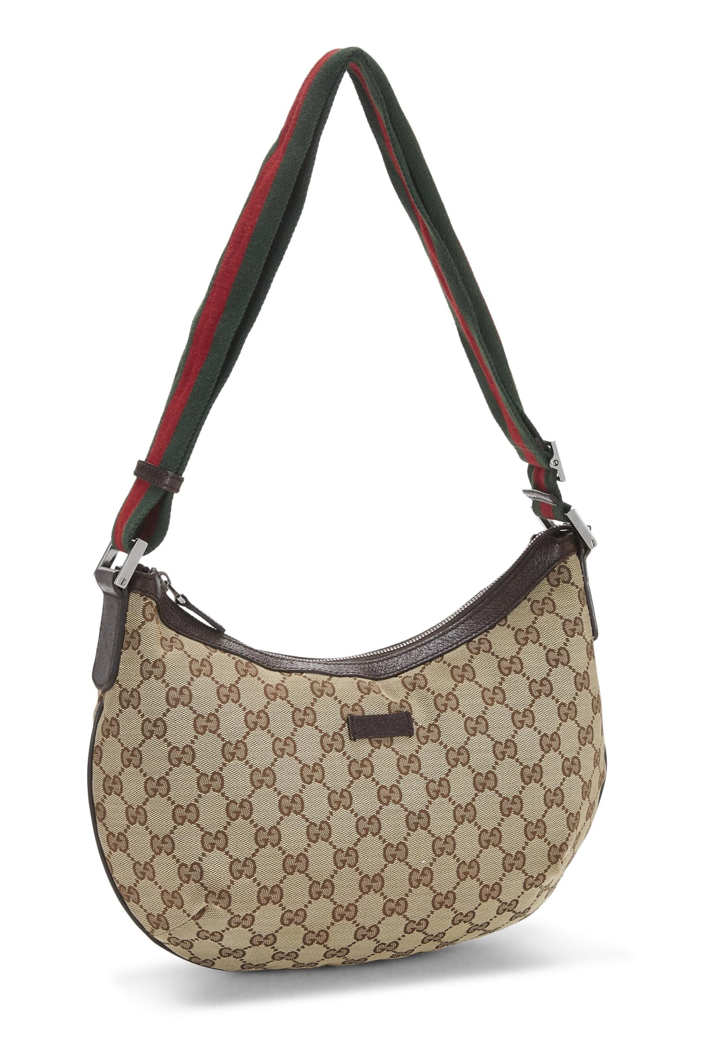 Gucci,  Original GG Canvas Web Round Messenger, Brown