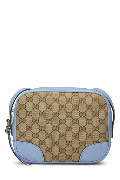 Gucci,  Blue Original GG Canvas Bree Crossbody, Blue