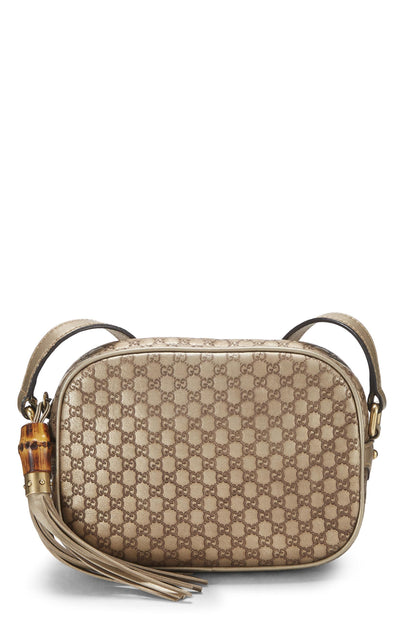 Gucci,  Gold Microguccissima Leather Camera Bag, Gold