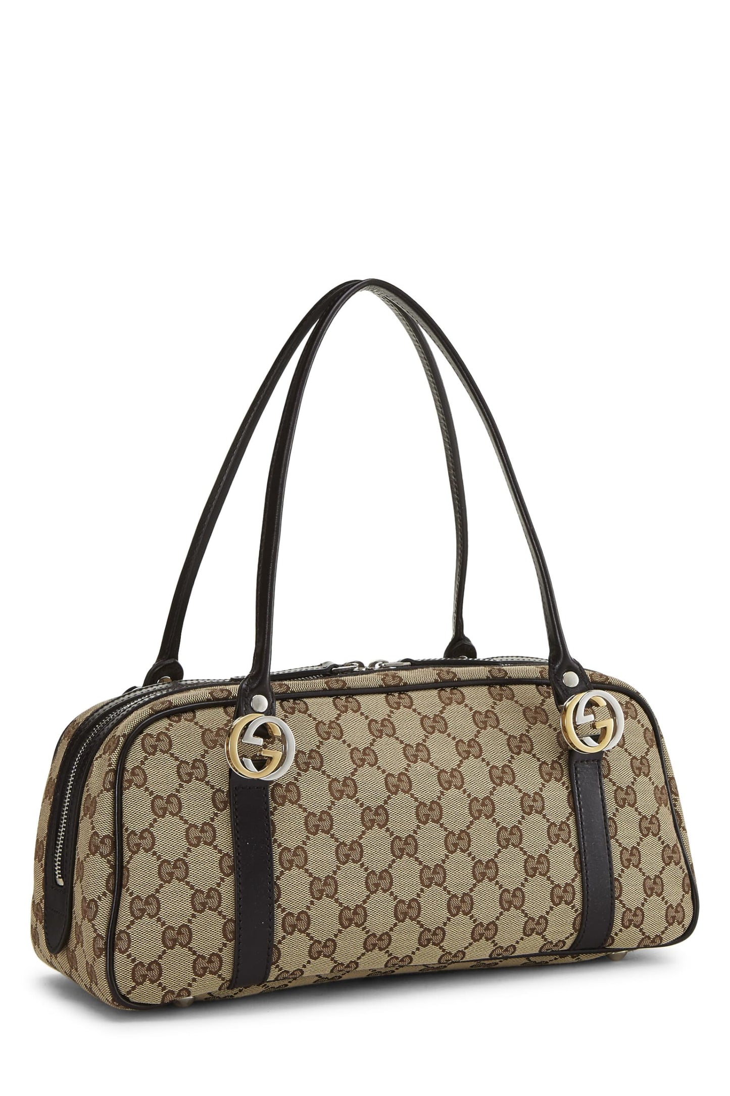 Gucci,  Original GG Canvas Twins Boston Bag, Black