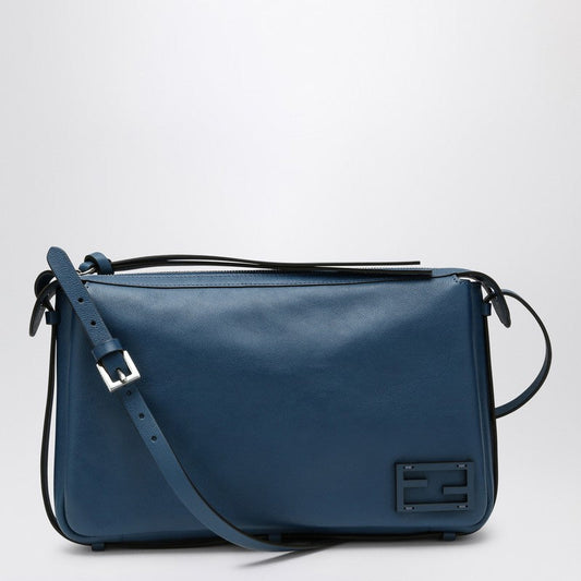 Fendi Simply Fendi Medium Blu Leather Bag Women