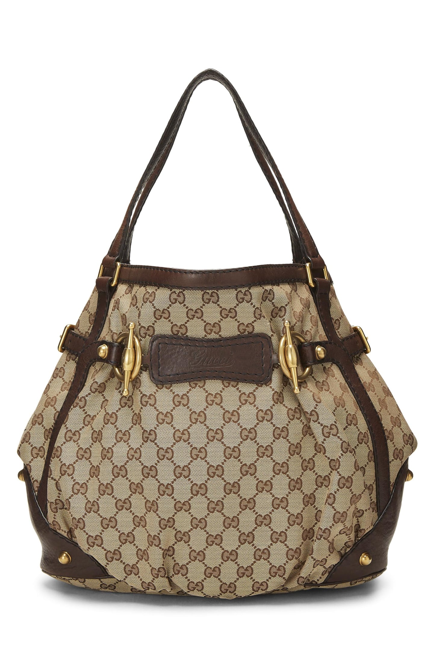 Gucci,  Original GG Canvas Jockey Tote Large, Brown