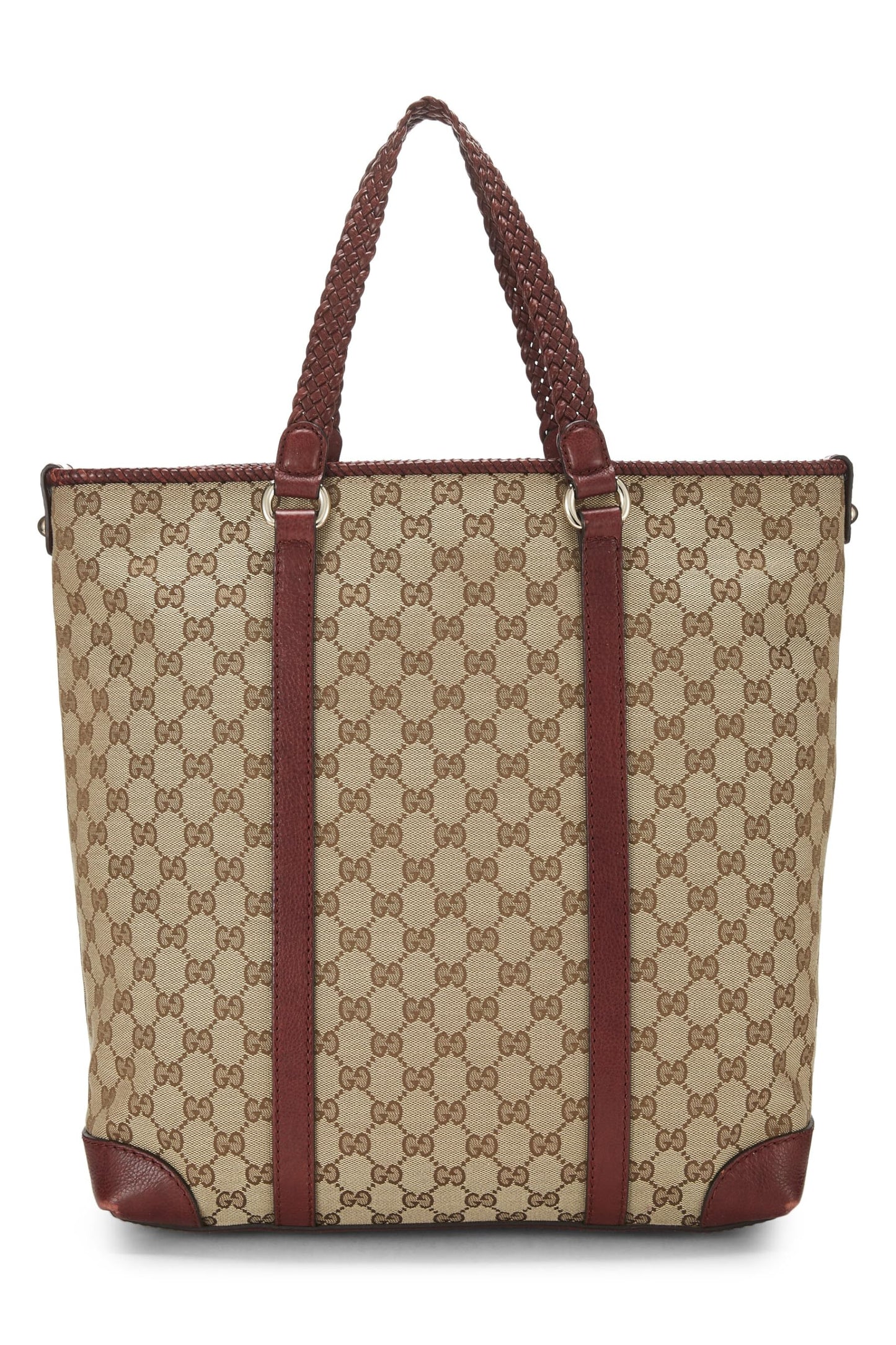 Gucci,  Burgundy Original GG Canvas Tote, Burgundy