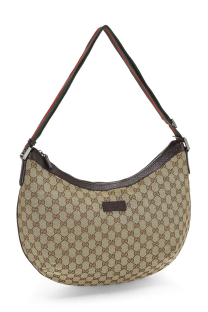 Gucci,  Original GG Canvas Web Messenger Large, Brown