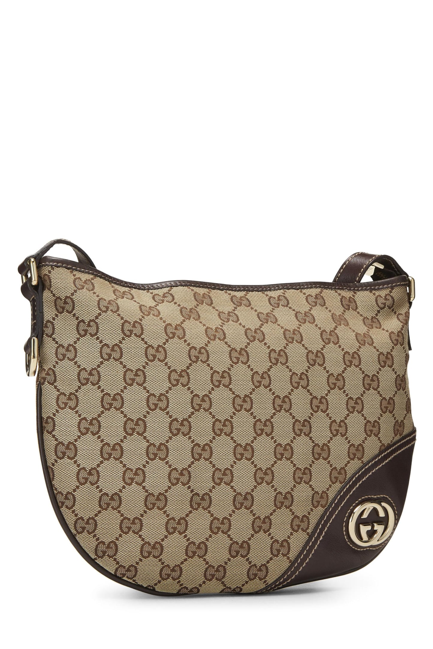 Gucci,  Original GG Canvas Britt Messenger, Brown