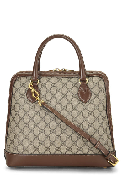 Gucci,  Brown Original GG Supreme 1955 Horsebit Top Handle Bag, Brown