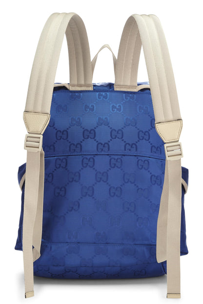 Gucci,  Blue GG Nylon Off The Grid Backpack, Blue