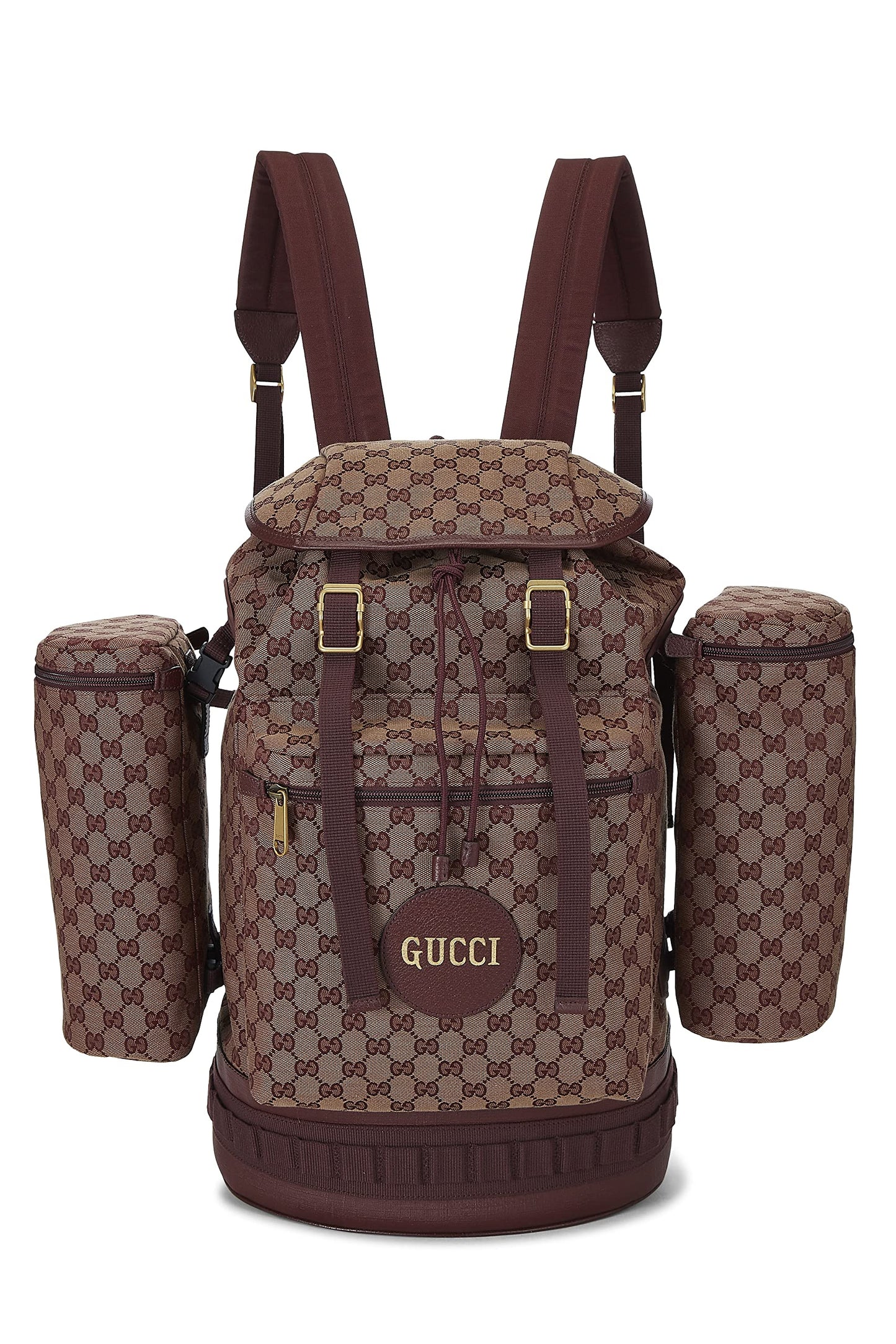 Gucci,  Burgundy GG Canvas Alpina Trekking Backpack, Burgundy