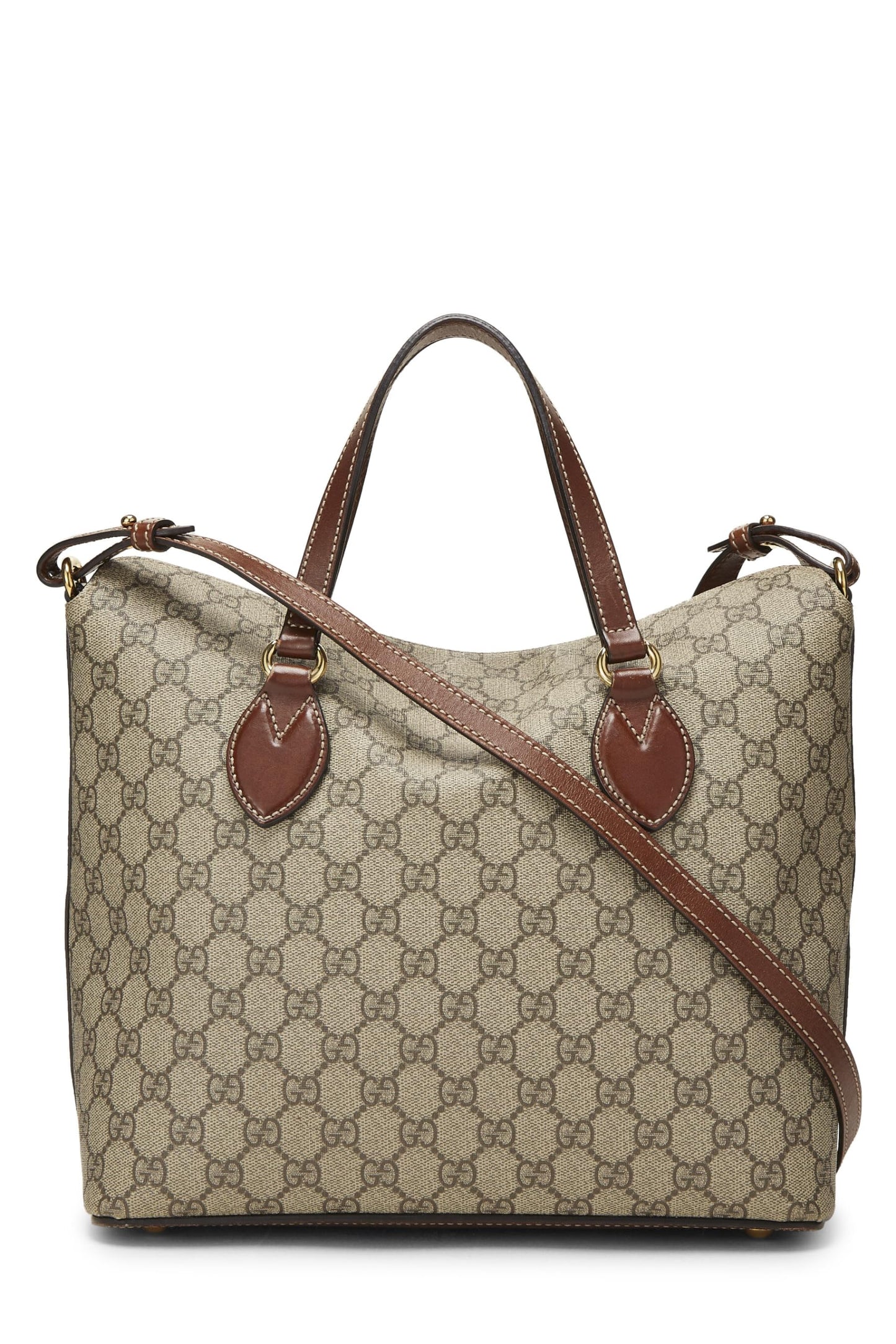 Gucci,  Original GG Supreme Canvas Linea Fold Over Bag, Brown