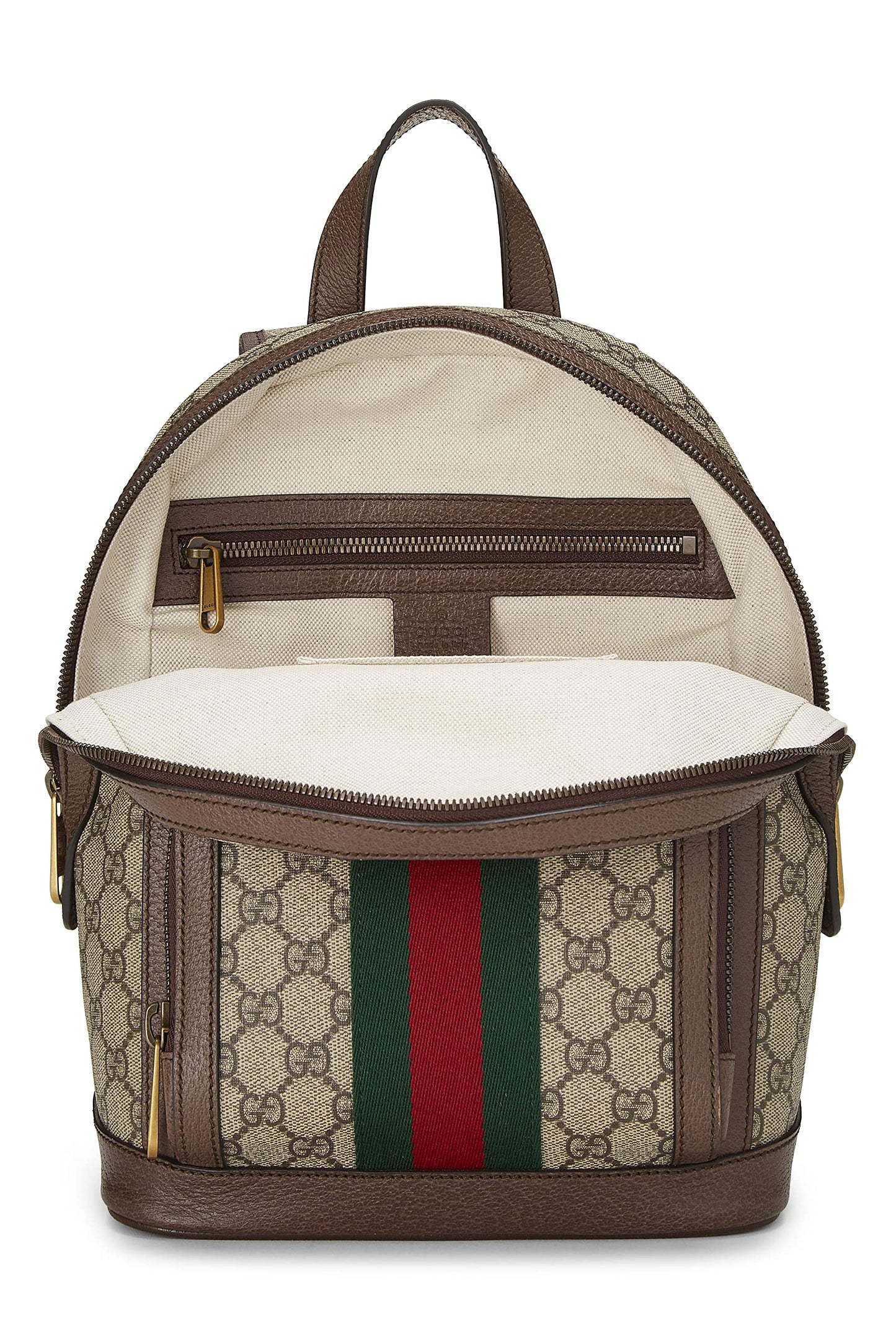 Gucci,  Original GG Supreme Canvas Ophidia Backpack Small, Brown